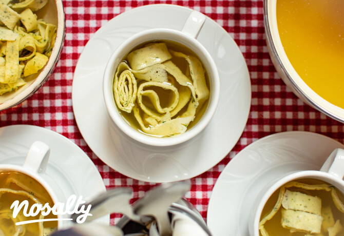 Flädlesuppe, a sváb palacsintaleves