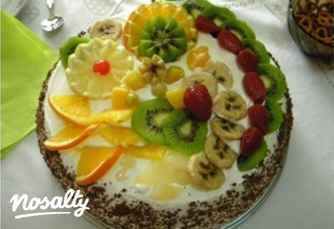 Gyümölcsös joghurttorta