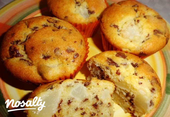 Csokis-körtés muffin