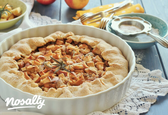 Rozmaringos almás pite