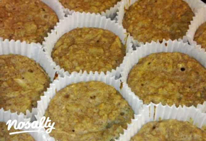 Cukormentes almás-fahéjas muffin
