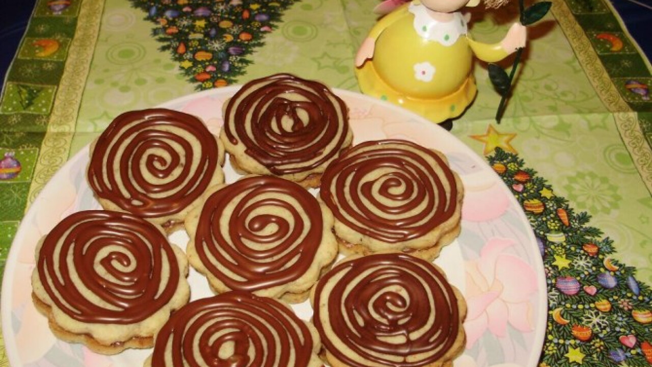 Csokis-diós linzer