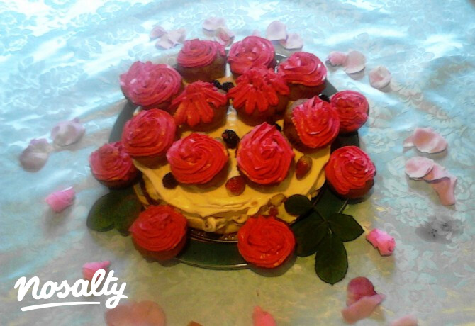 Muffinos mascarponés torta