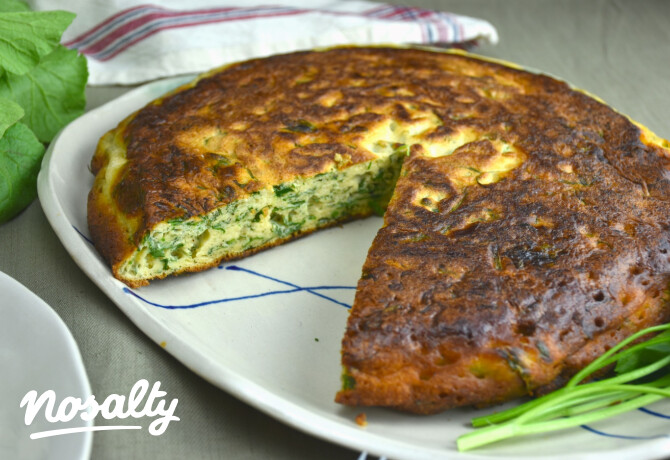 Szlovén zöldfűszeres omlett (Frtalja)