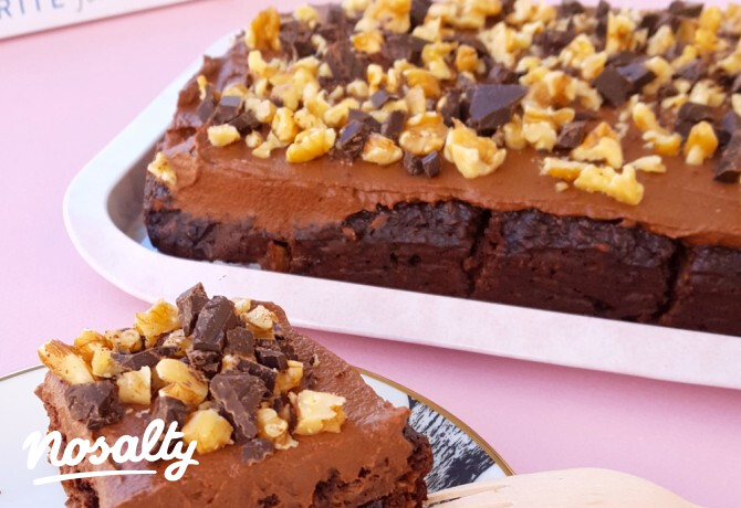 Duplacsokis édesburgonyás brownie