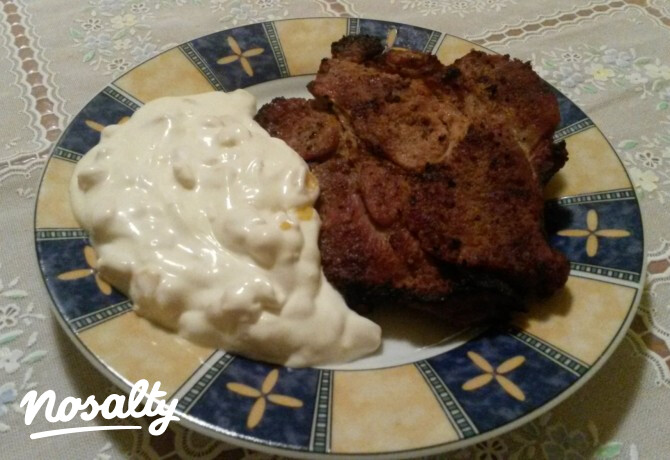 Sertéstarja joghurtos grillpácban