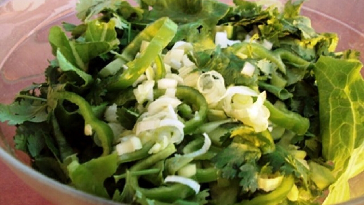 Insalata verde pizzához