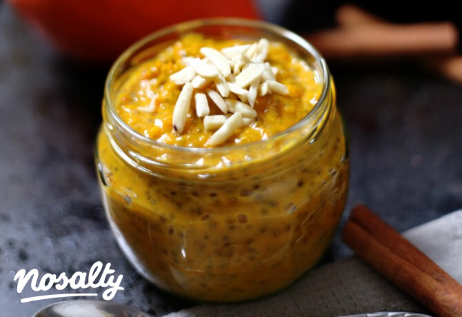 Sütőtökös chia puding