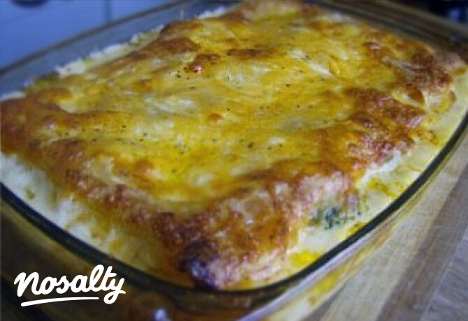 Brokkolis lasagne