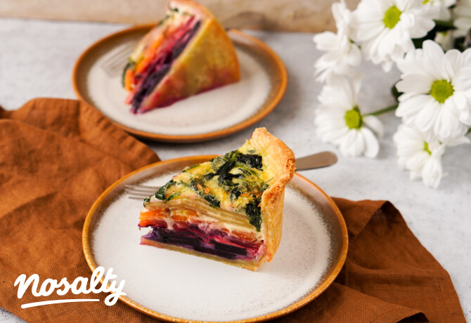 Sültzöldséges szivárványquiche