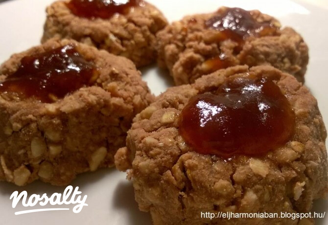 Gluténmentes zabpelyhes mini linzer