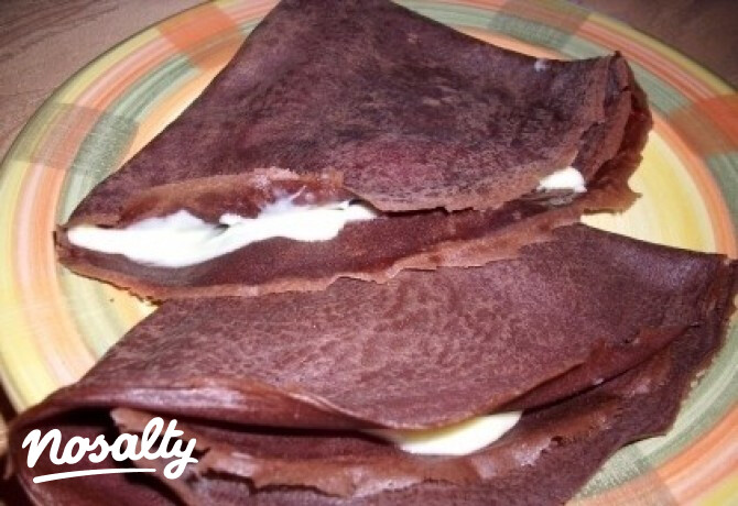 Csokoládés crépes vaníliakrémmel