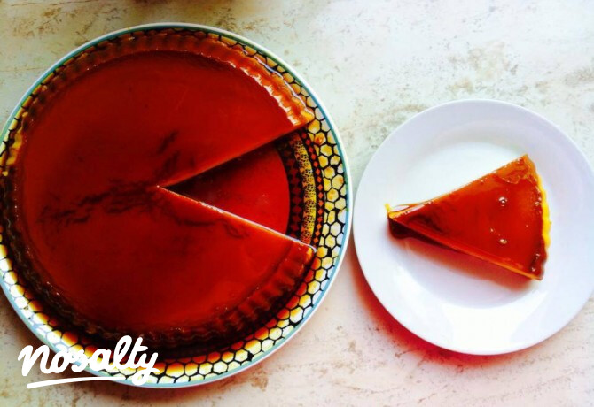 Philadelphia cheese flan