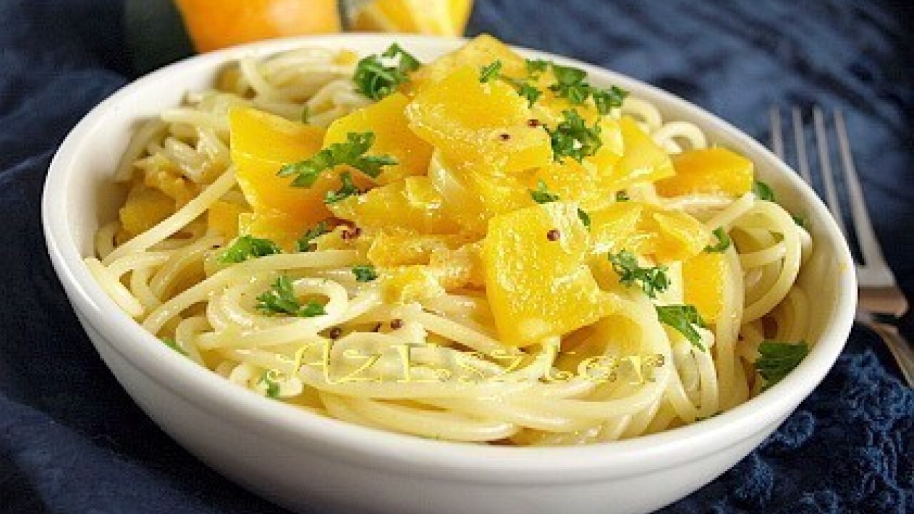 Sütőtökös spagetti