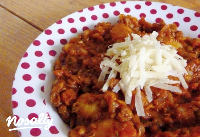 Umbriai lencsés gnocchi