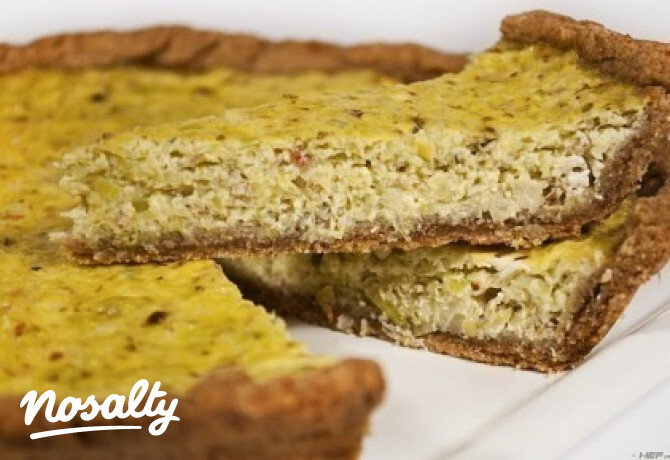 Póréhagymás quiche