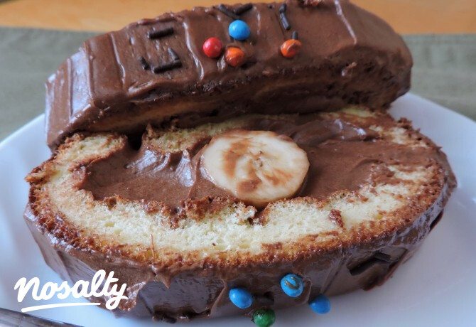 Csokis-banános rolád | Nosalty