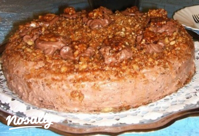 Csokis-nutellás torta