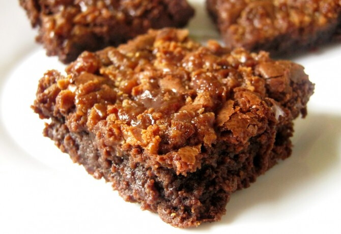 Karamellás brownie