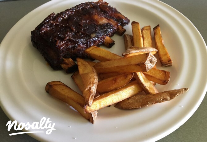 Ragacsos szaftos oldalas steak krumplival