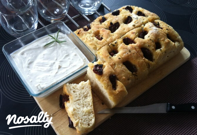 Focaccia szárított paradicsommal