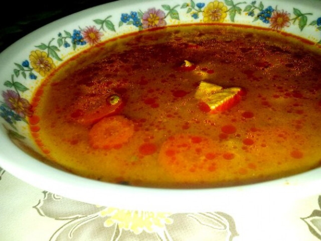 Zoldborsoleves Csirkehussal Nosalty