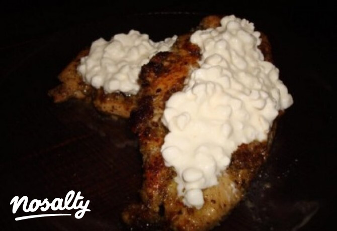Zöldfűszeres csirke cottage cheese-zel