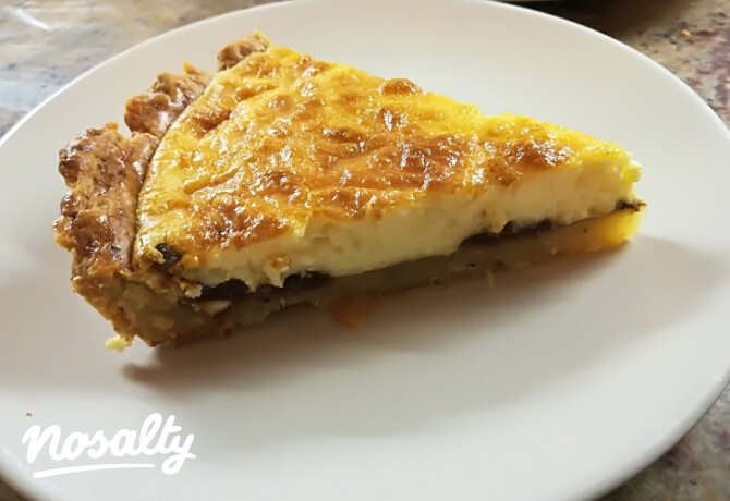 Skót cheddarkekszes-sajttorta
