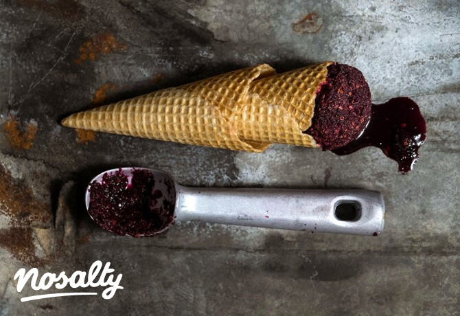 Céklás-étcsokoládés sorbet