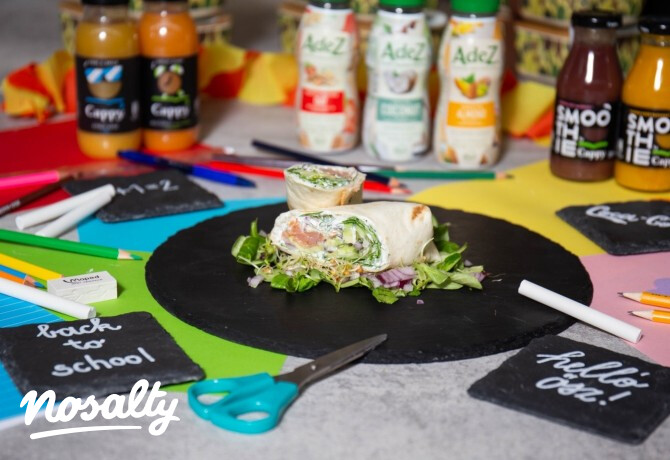 Frissítő füstölt lazacos wrap citromos-kapros joghurttal