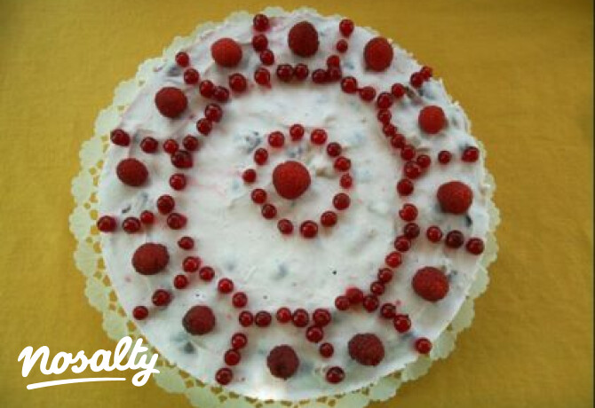 Gyümölcsös joghurttorta babapiskótával