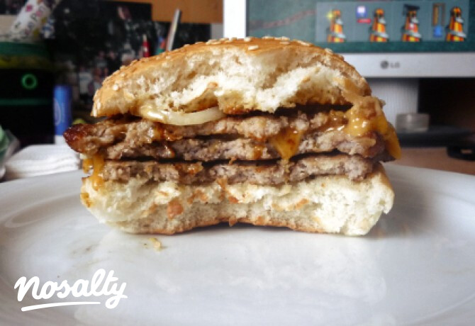 Mustáros sertésburger