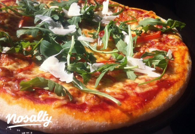 Bögrés pizzatészta búzadarával