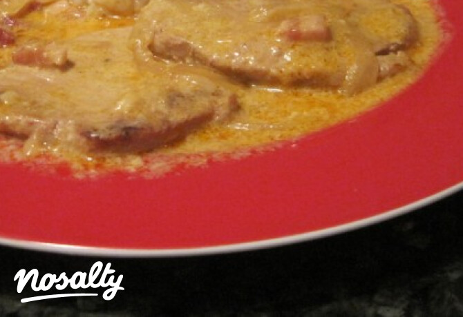 Hagymás-tejszínes szelet balzsamecettel