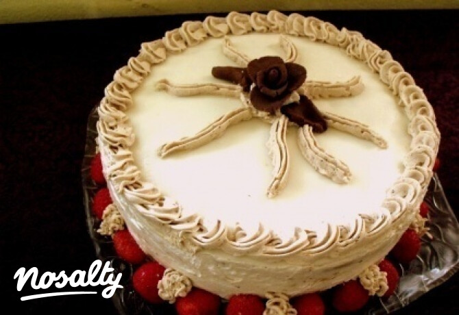 Gesztenyetorta 4. -meggyel