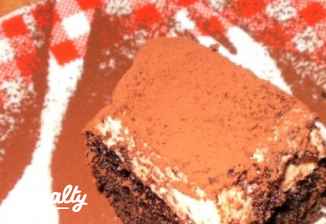 Kávékrémes brownie