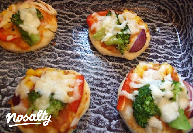 Vegetáriánus minipizzák