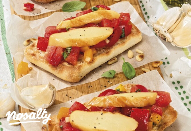 Klasszikus bruschetta Karaván Grillsajttal