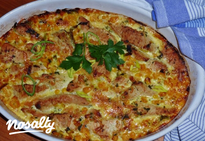 Kukoricas pulykamellgratin