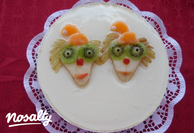 Bohócos pudingos torta
