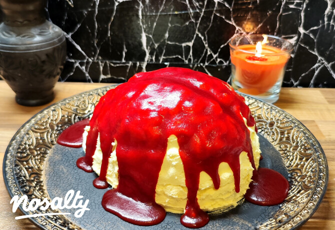Karamelles Halloween mousse