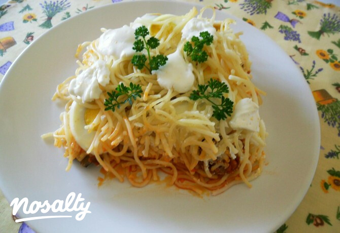Rakott spagetti Csilla konyhájából