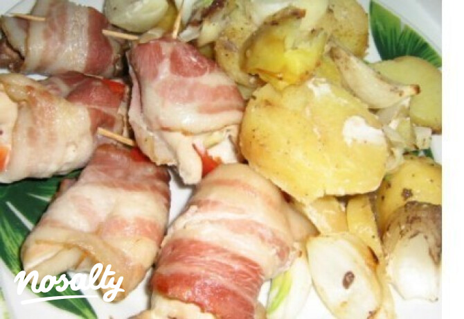 Bacon-be tekert csirkemell 4. - Zsuzsa-módra