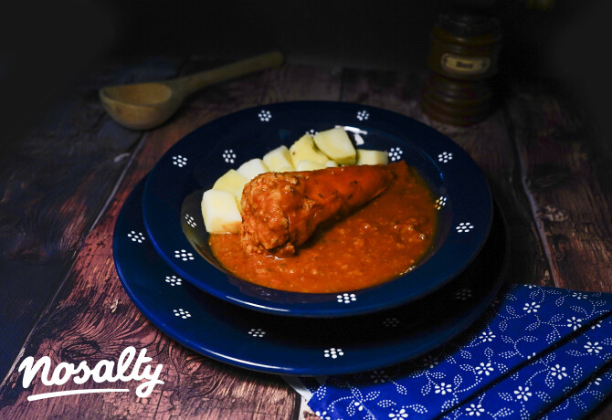 Töltött paprika a Kékfestő Konyhából