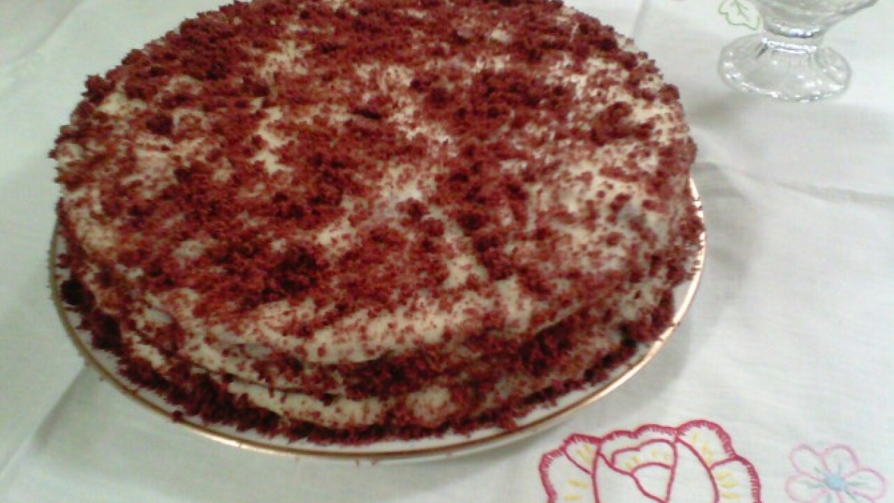 Red Velvet szójatejjel