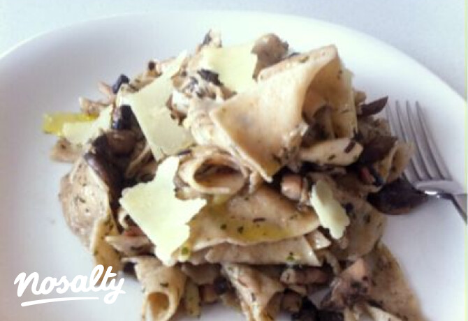 Gombás-csirkés papardelle