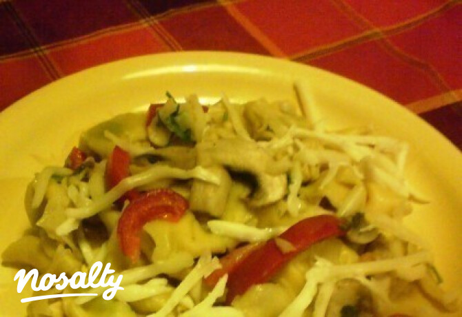Gombás- fokhagymás tortellini