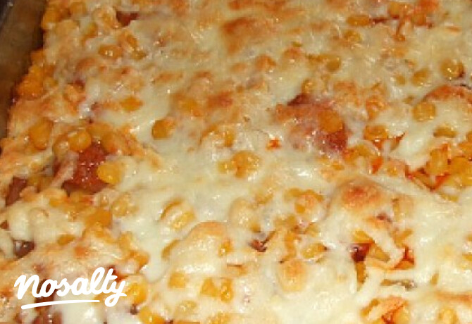 Szalonnás-szalámis pizza lecsókolbásszal