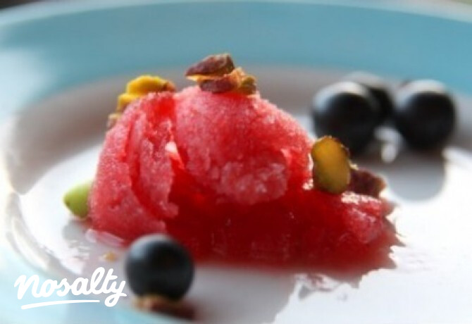 Vörösboros chilis epersorbet