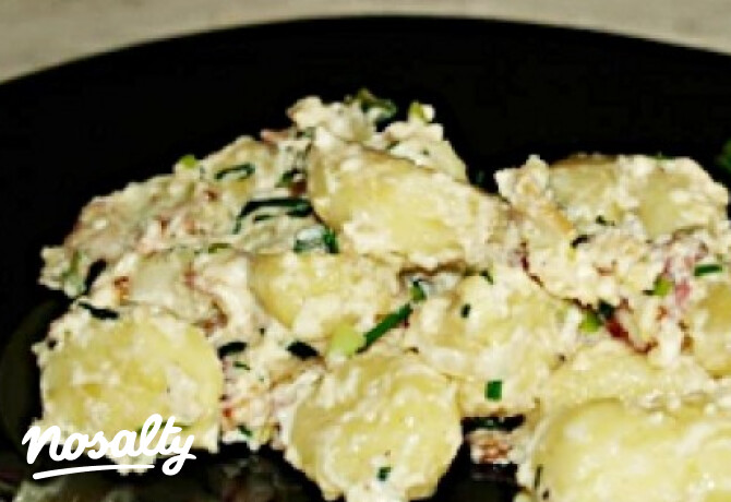 Baconös-újhagymás gnocchi